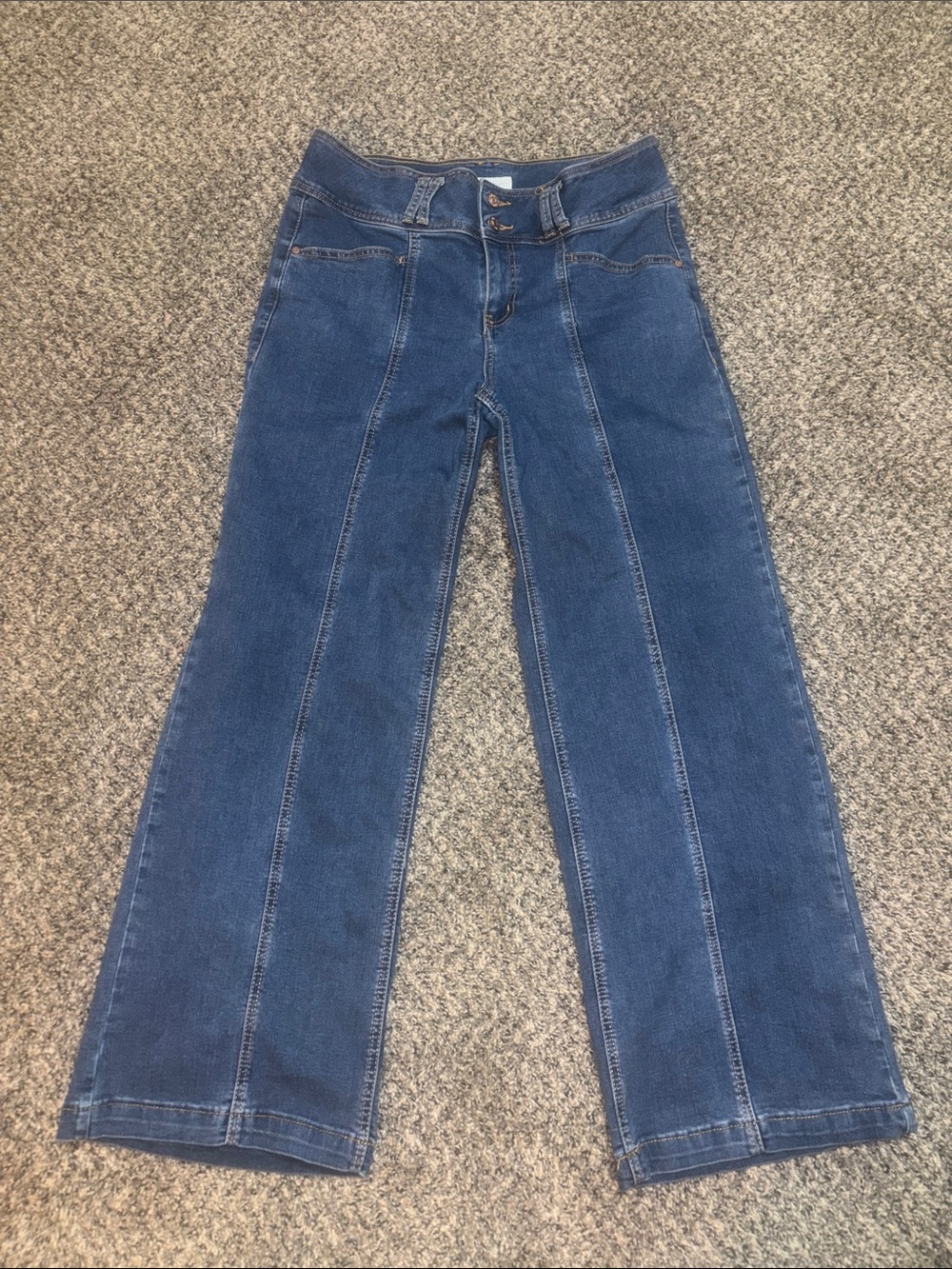 Women's Hi-Rise Wide Leg Jeans - Blue Denim